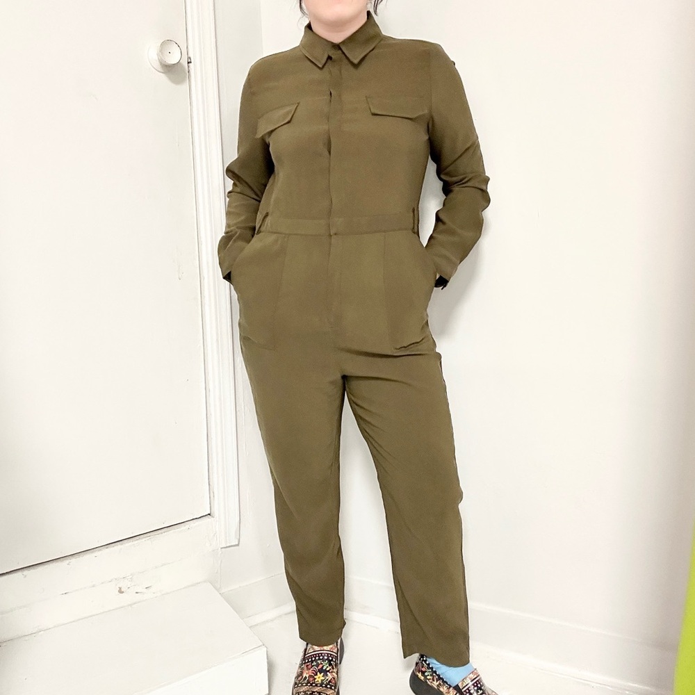Banana Republic Khaki Women's Jumpsuit